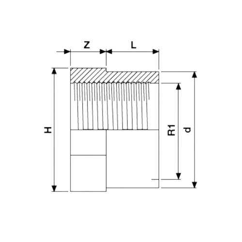 ADATTATORE/RIDUZIONE PVC FILETTATO FEMMINA