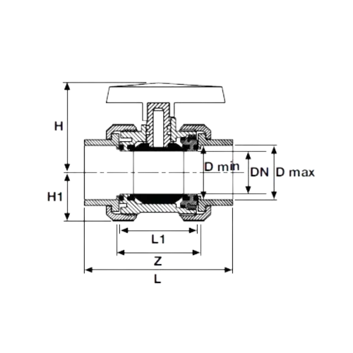 VALVOLA SFERA PVC